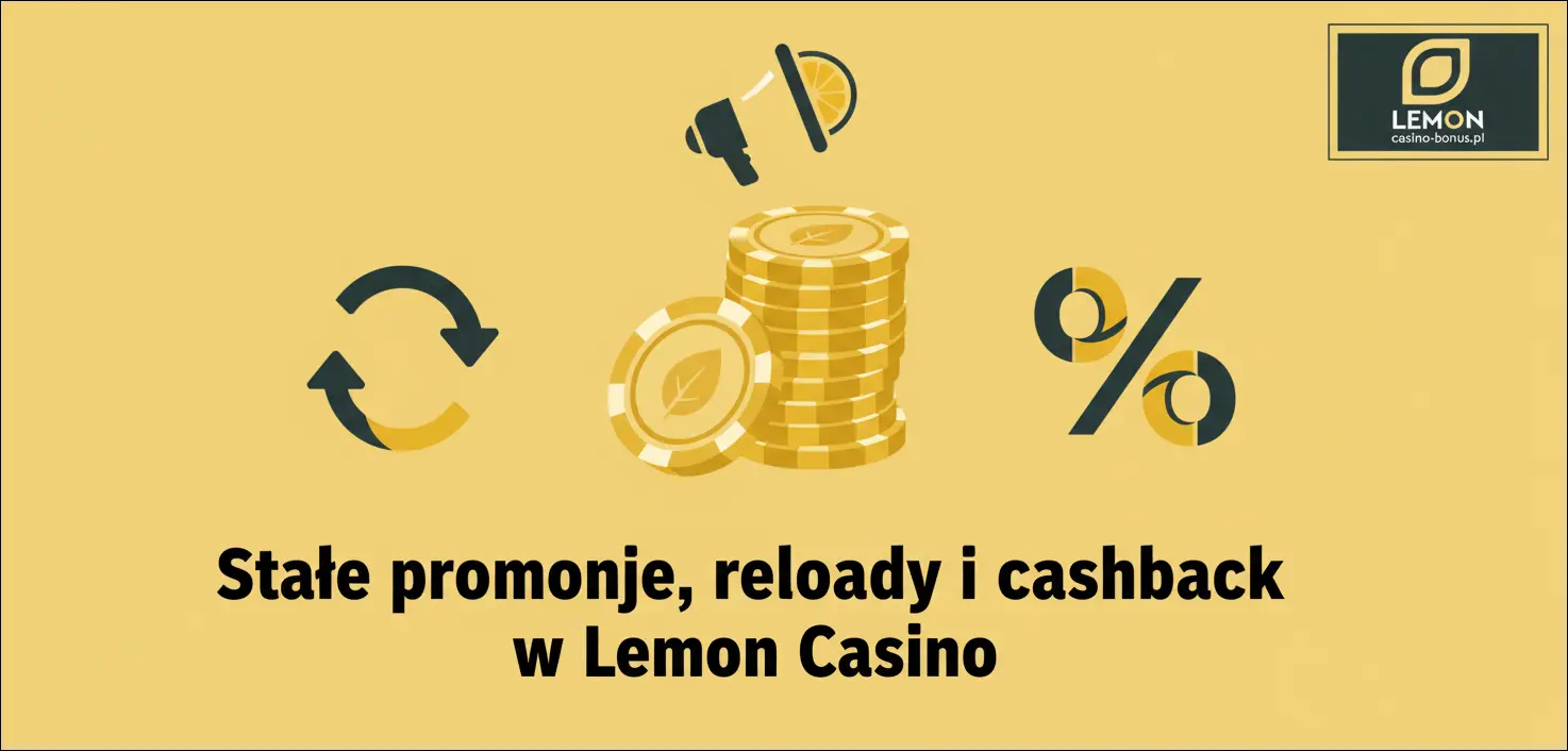 Stałe promocje, reloady i cashback w Lemon Casino