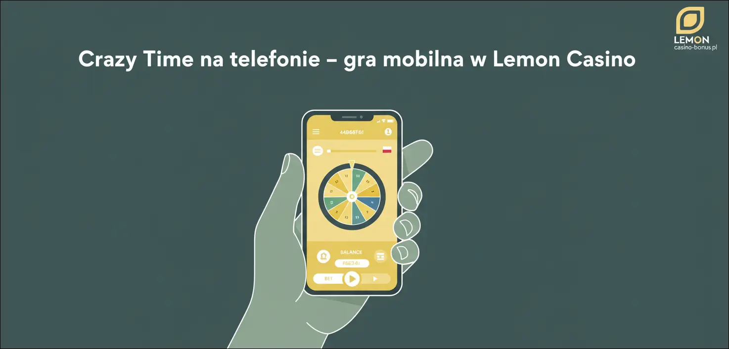 Crazy Time na telefonie – gra mobilna w Lemon Casino