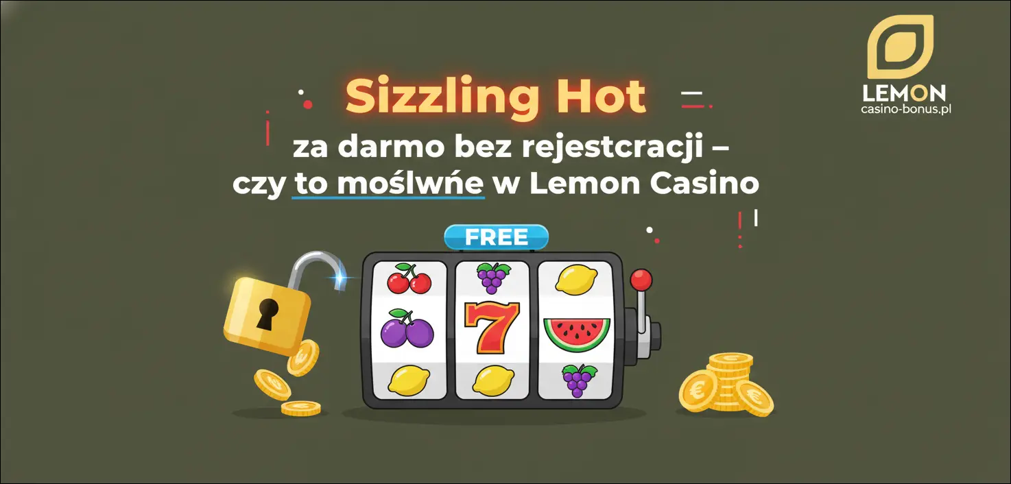 Sizzling Hot za darmo bez rejestracji – czy to możliwe w Lemon Casino