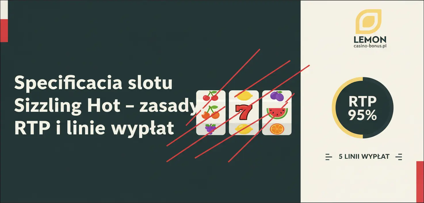 Specyfikacja slotu Sizzling Hot – zasady, RTP i linie wypłat